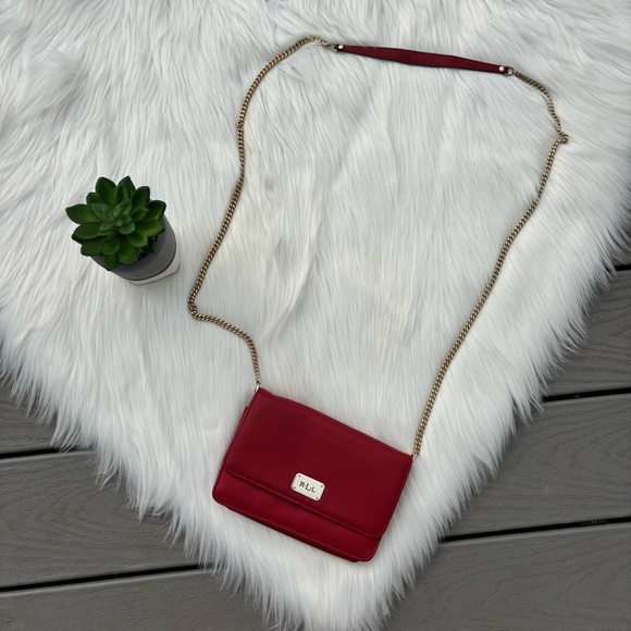 Ralph Lauren Red Crossbody Purse - Picture 5 of 5